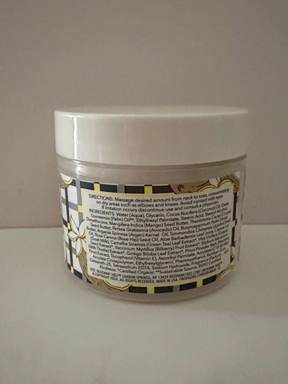 Beekman 1802 Coconut Cream Goat Milk Whipped Body Cream